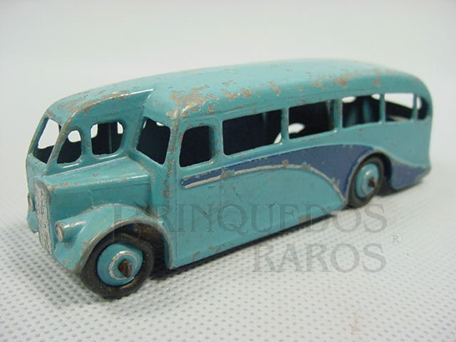 Brinquedo antigo Singledeck Bus azul Ano 1940