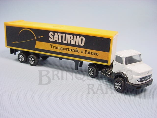 Brinquedo antigo Mercedes Benz Container Saturno Brazilian Corgi Jr Kiko