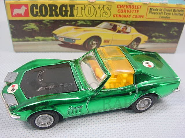 Brinquedo antigo Chevrolet Corvette Sting Ray Coupe Take-Off Wheels Ano 1971