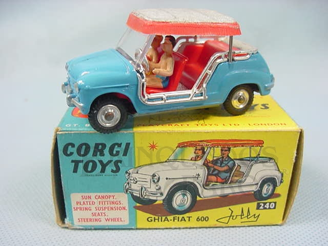 Brinquedo antigo Ghia Fiat 600 Jolly Ano 1964