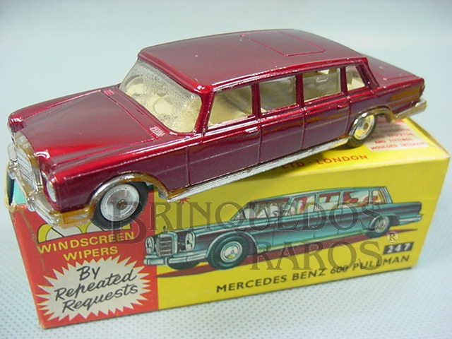Brinquedo antigo Mercedes Benz 600 Pullman Limpador de Para-Briza com movimento Ano 1968
