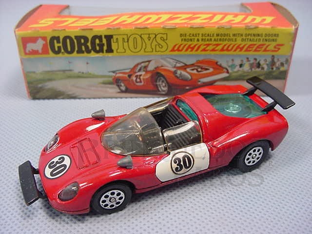 Brinquedo antigo Ferrari 206 Dino Sport vermelha Ano 1970