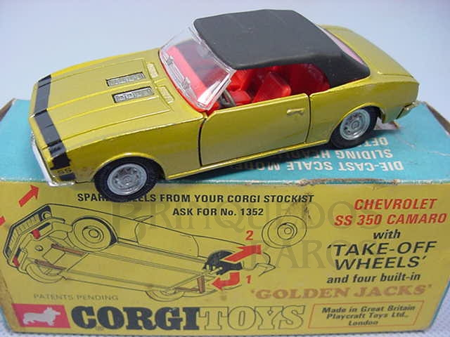 Brinquedo antigo Chevrolet Camaro SS 350 Série Take-Off Wheels Ano 1969