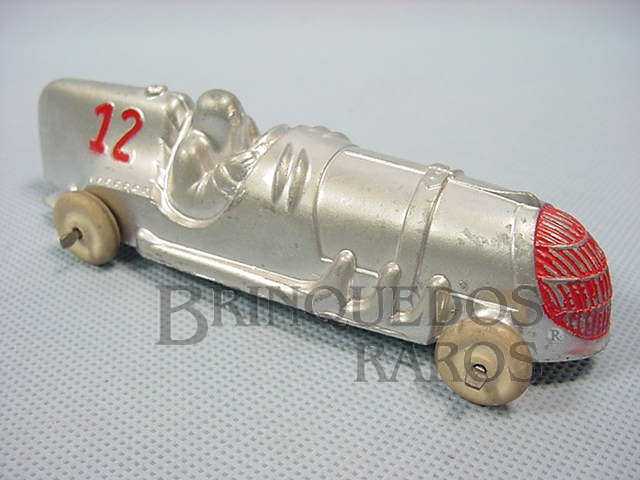 Brinquedo antigo Carro de Corrida com 14,00 cm de comprimento Década de 1940
