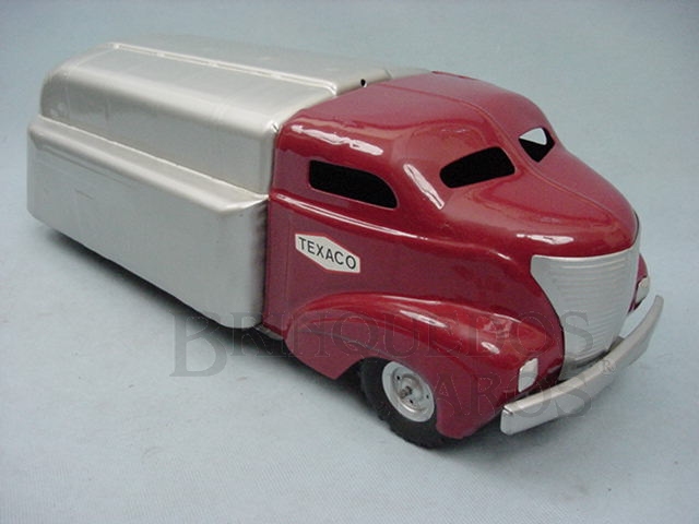 Brinquedo antigo Caminhão tanque Gasoline Truck Texaco com 54,00 cm de comprimento Década de 1940