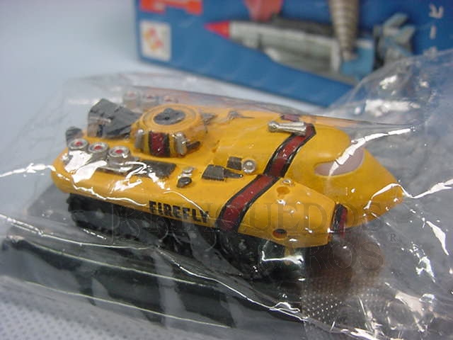 Brinquedo antigo Veículo Thunderbirds Firefly com 8,00 cm de comprimento Década de 1990