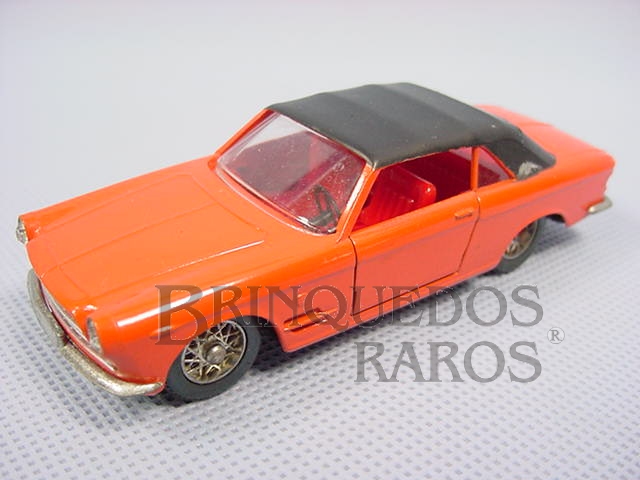 Brinquedo antigo Fiat 2300/S Cabriolet Ghia laranja Fabricada pela Brosol Solido brésilienne Datada 3-1964