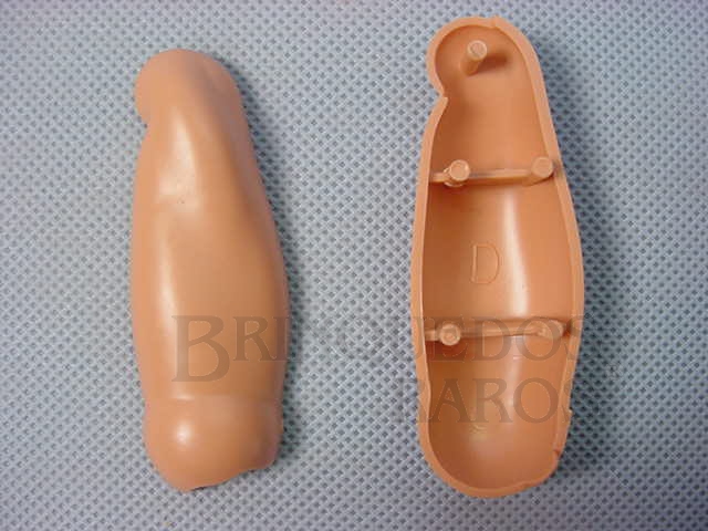 Brinquedo antigo Conjunto de duas metades da Coxa Direita
