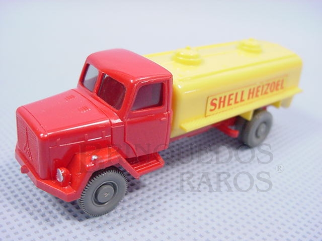 Brinquedo antigo Caminhão Tanque Magirus Deutz Shell Heizoel