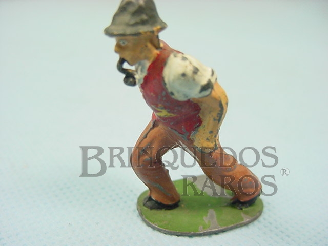 Brinquedo antigo Figura de Trabalhador Bitola 1 Década de 1950