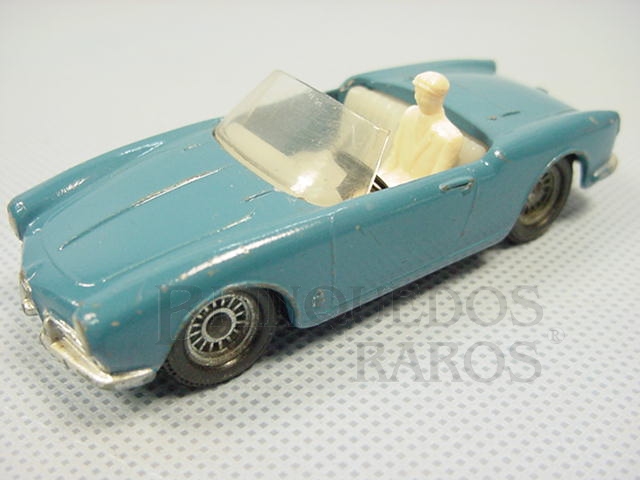 Brinquedo antigo Alfa Romeo Giulietta Spider azul Fabricada pela Brosol Solido brésilienne Década de 1970 