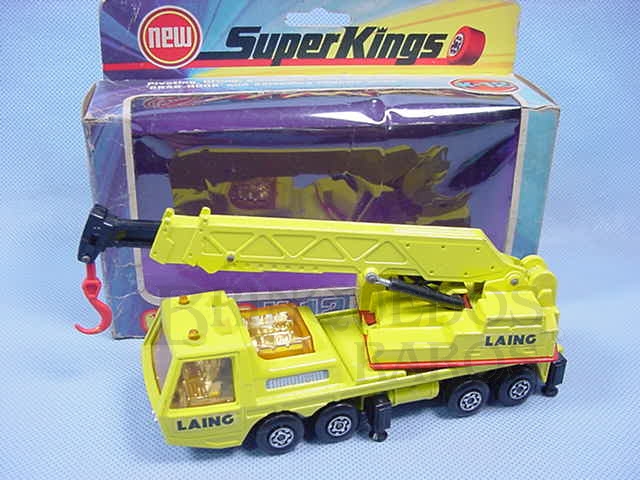 Brinquedo antigo Guindaste Hercules Mobile Crane Truck Série Super Kings
