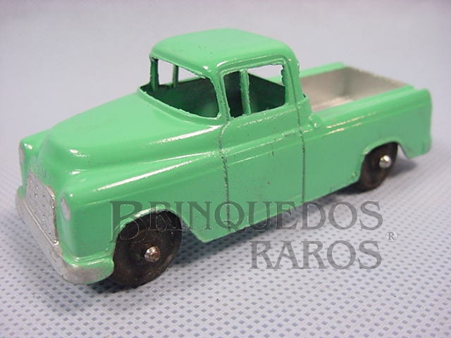 Brinquedo antigo Caminhonete Chevrolet Cameo Carrier com 10,00 cm de comprimento Década de 1950