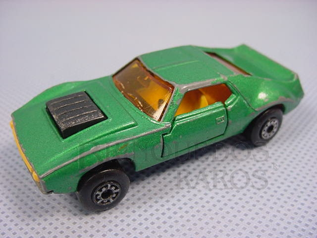 Brinquedo antigo AMX Javelin Superfast verde metálico Brazilian Matchbox Inbrima 1970