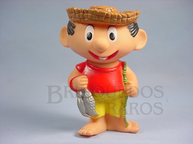 Brinquedo antigo Chico Bento com 14,00 cm de altura Maurício de Sousa Década de 1980