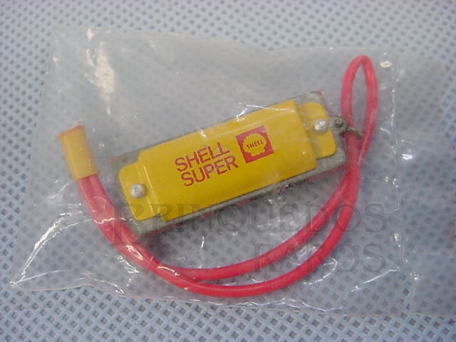 Brinquedo antigo Gaita com 3,00 cm de comprimento Brinde Shell Super Excede Embalagem lacrada Década de 1960