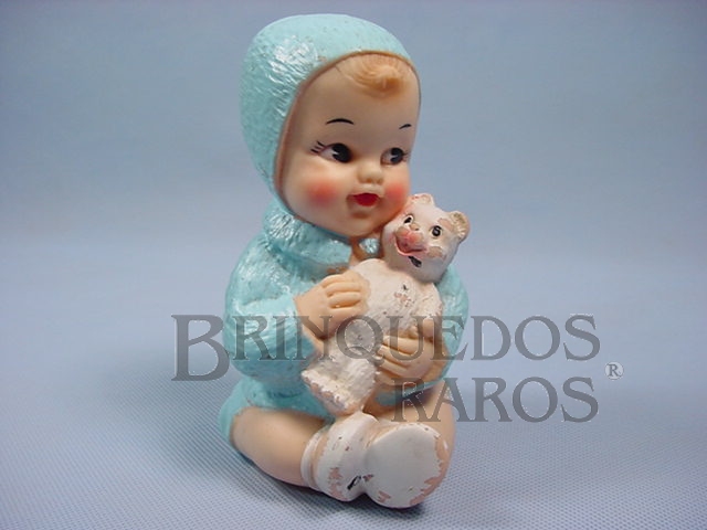 Brinquedo antigo Boneca Carinhosa 15,00 cm de altura com apito Ano 1964