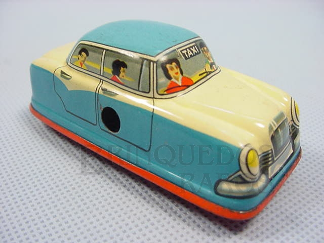 Brinquedo antigo Taxi com 7,00 cm de comprimento