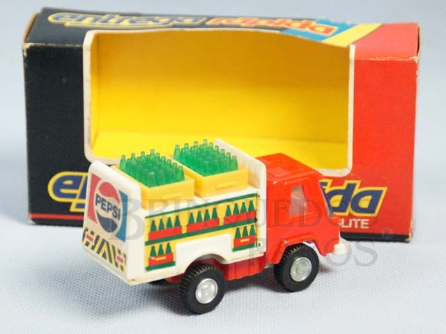 Brinquedo antigo Entrega Rápida Glasslite Pepsi Cola Década de 1980