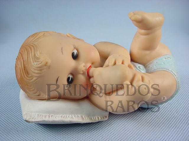 Brinquedo antigo Boneco Dorminhoco 13,00 cm de comprimento com apito Ano 1967