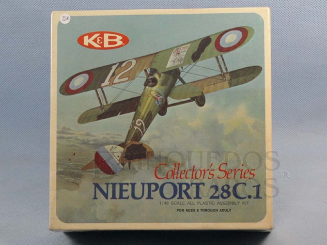 Brinquedo antigo Avião Nieuport 28C.1 Caixa lacrada Década de 1960