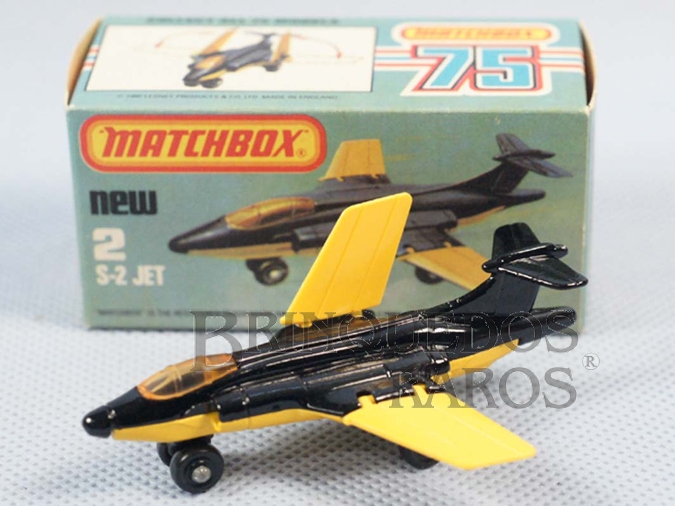 Brinquedo antigo S-2 Jet Superfast preto