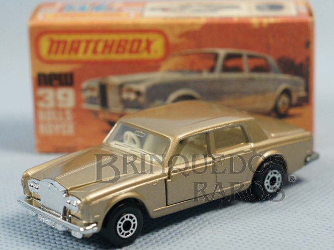 Brinquedo antigo Rolls Royce Silver Shadow Superfast dourado