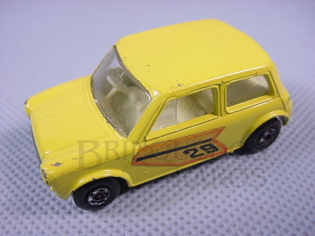 Brinquedo antigo Racing Mini amarelo Brazilian Matchbox Superfast Inbrima 1970
