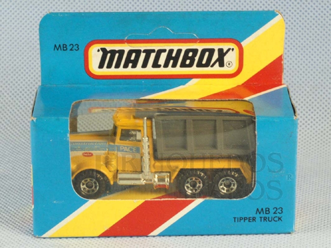 Brinquedo antigo Peterbilt Tipper Truck Superfast Caixa Lacrada