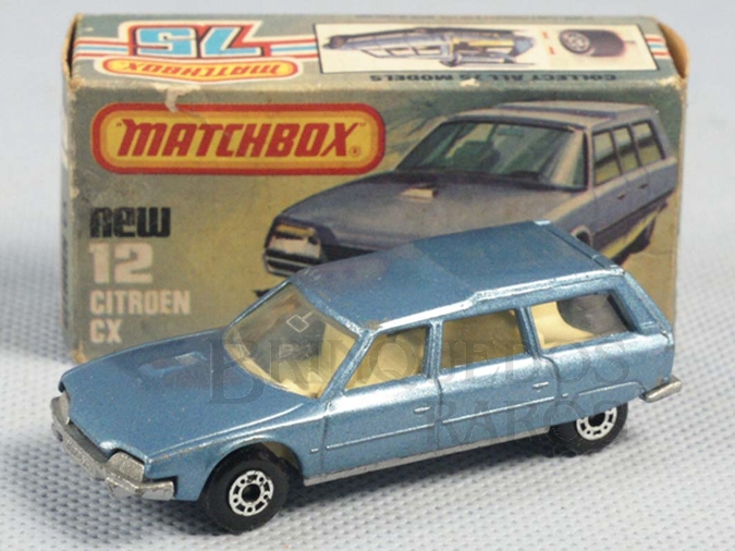 Brinquedo antigo Citroen CX Superfast azul metálico