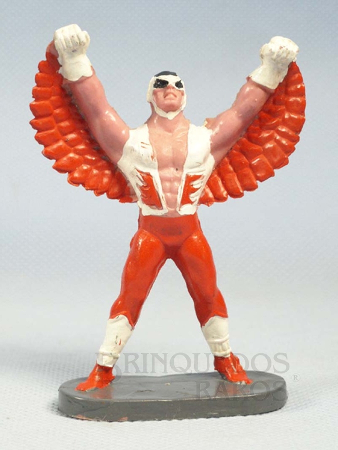 Brinquedo antigo Falcão com Asas de plástico pintado Década de 1970