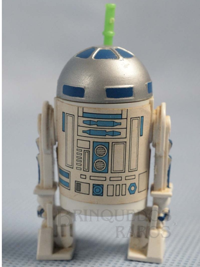 Brinquedo antigo Robot R2-D2 Star Wars Completo com Antena Década de 1980