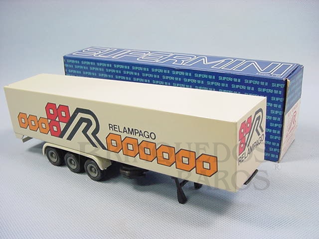 Brinquedo antigo Semi Reboque Furgão Relampago