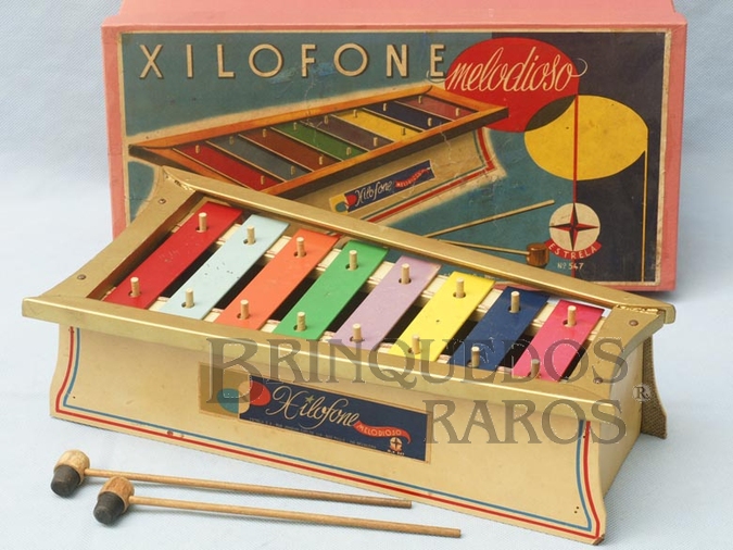 Brinquedo antigo Xilofone Melodioso Ano 1959