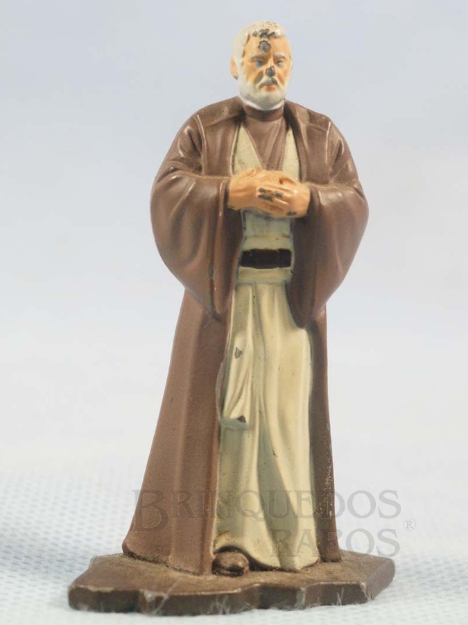 Brinquedo antigo Obi Wan Kenobi com 7,00 cm de altura Star Wars Lucas Film Série Action Masters Ano 1994