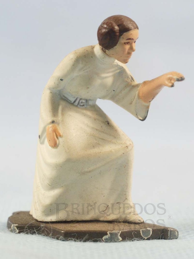 Brinquedo antigo Princesa Leia Organa com 4,5 cm de altura Star Wars Lucas Film Série Action Masters Ano 1994
