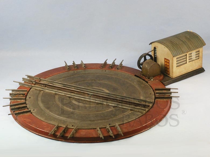Brinquedo antigo Virador de Locomotivas com 58,00 cm de comprimento Bitola 1 Década de 1910