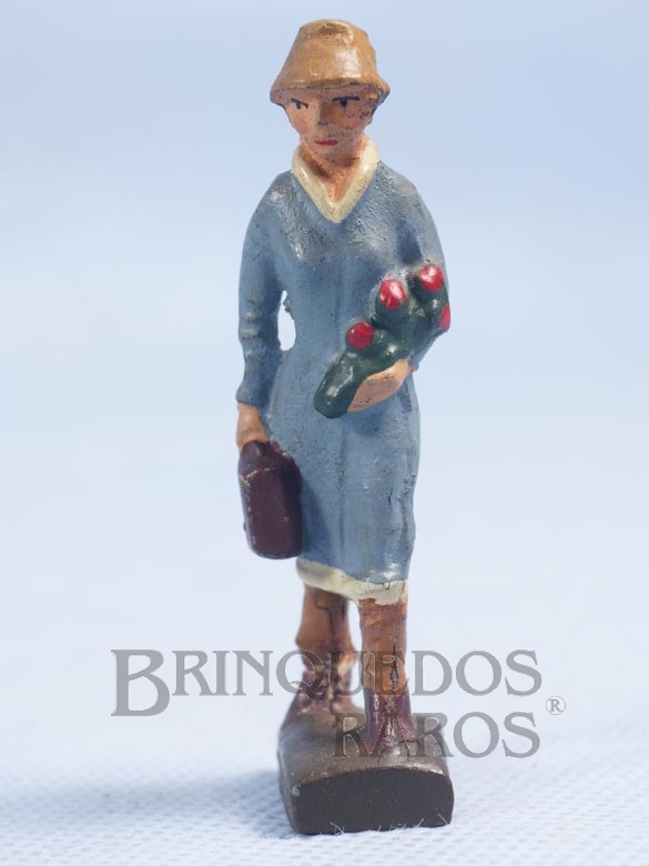 Brinquedo antigo Passageira Bitola 1 Década de 1930