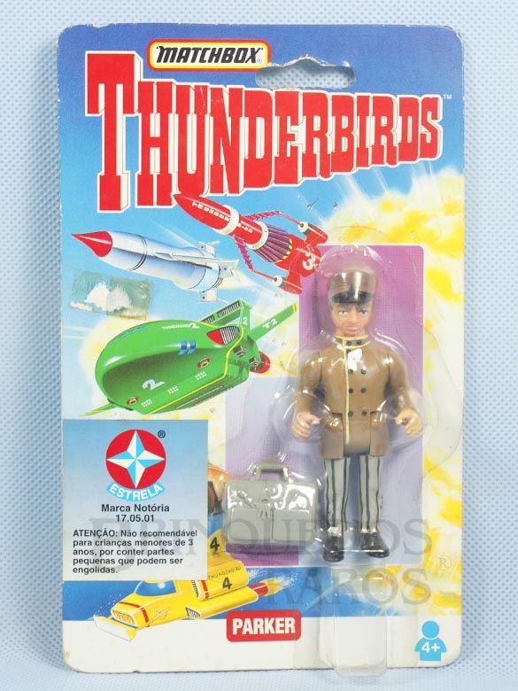Brinquedo antigo Boneco Thunderbirds Parker importado pela Estrela na década de 1990
