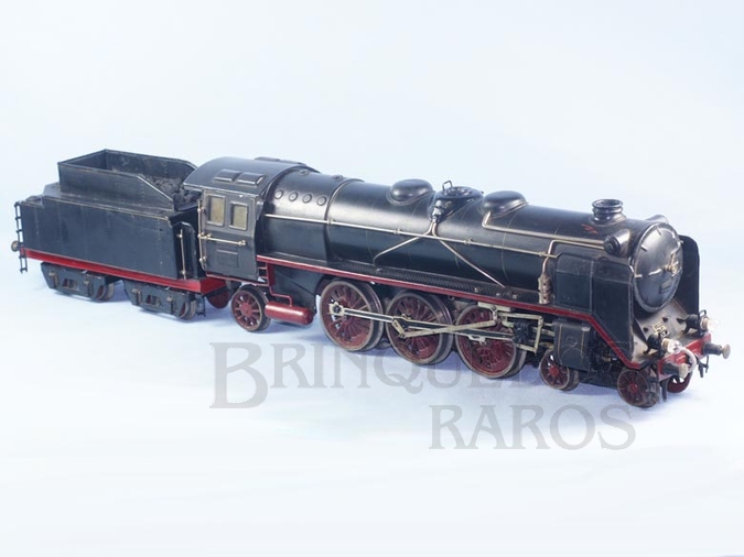 Brinquedo antigo Locomotiva a Vapor Clase 2C1 DB com 72,00 cm de comprimento Número HR66/12921 Bitola 1 Ano 1932 a 1937