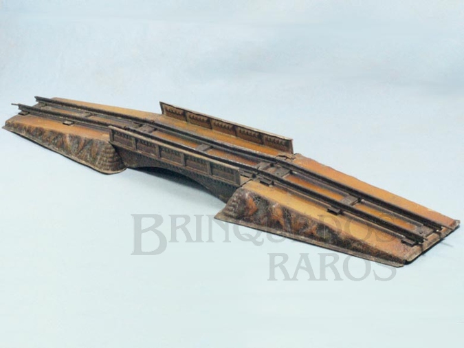 Brinquedo antigo Marklin Ponte Metálica com Cabeceiras Número 2400 Ano 1924 a 1923 Comprimento 57,00 cm 