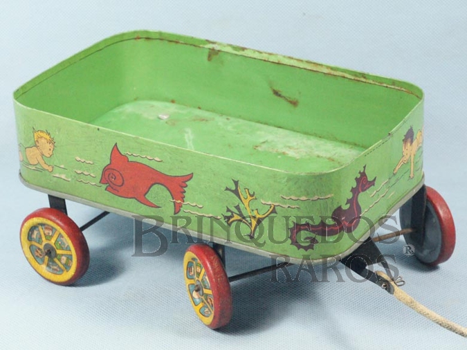 Brinquedo antigo Carrinho de Praia com 25,00 cm de comprimento Década de 1950