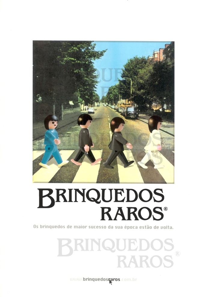 Brinquedo antigo Realizada em 2004 pela Agência de Publicidade DPZ para participar do Festival do Filme Publicitário de Cannes na França inspirada em Brinquedos Antigos nos Bonecos Playmobil e nos Beatles