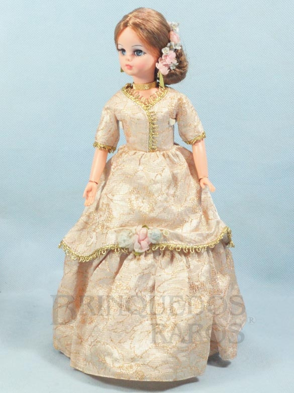 Brinquedo antigo Boneca Susi com Trajes de Imperatriz Série Pulsos Móveis 100% original Perfeito estado Completa Edição comemorativa do Sesquicentenário da Indepedência do Brasil Ano 1972