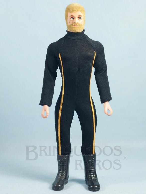 Brinquedo antigo Boneco Falcon Série Olhos de Águia loiro com barba completo com 2 Itens Edição 1980
