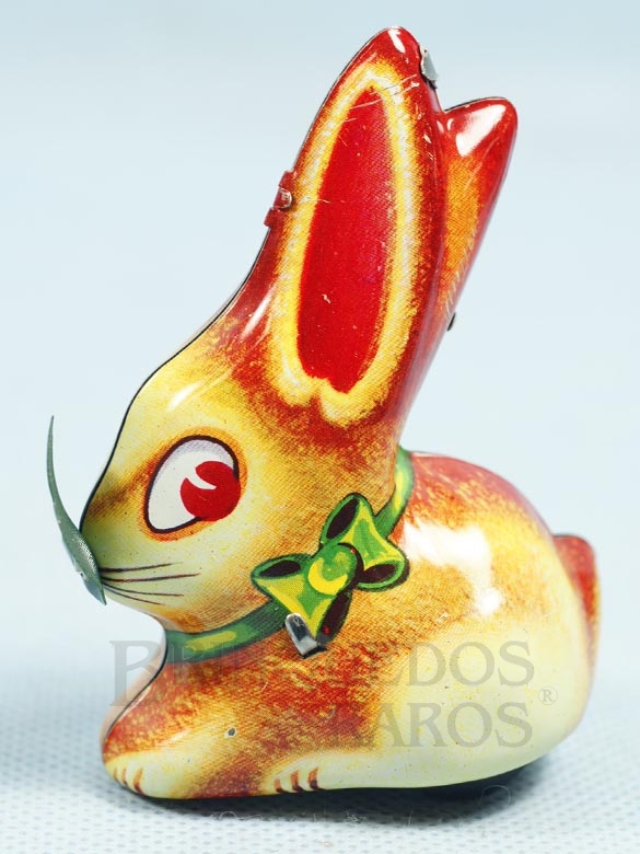 Brinquedo antigo Coelho Hop Hop com 8,00 cm de altura Década de 1960