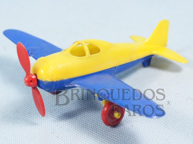 Brinquedo antigo Avião com rodas retráteis 15,00 Cm de envergadura Década de 1950