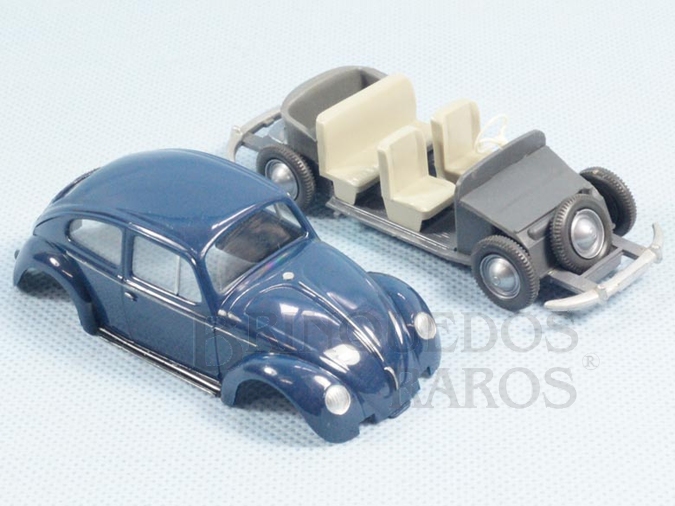 Brinquedo antigo Volkswagen Sedan 1962 com 10,00 cm de comprimento Completo Década de 1960
