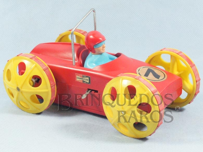 Brinquedo antigo Carro Acrobatc Racer com 17,00 cm de comprimento Sobe na parede e dá cabalhota Década de 1970