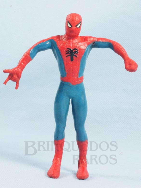 Brinquedo antigo Homem Aranha com 15,00 cm de altura Década de 1980